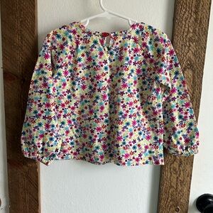 New Hanna Andersson Top Girls 4 / 100 Long Sleeve Knit Floral